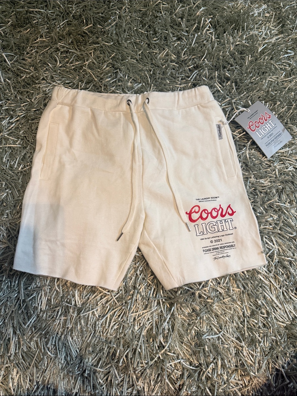 The Laundry Room Coors light jog shorts NWT